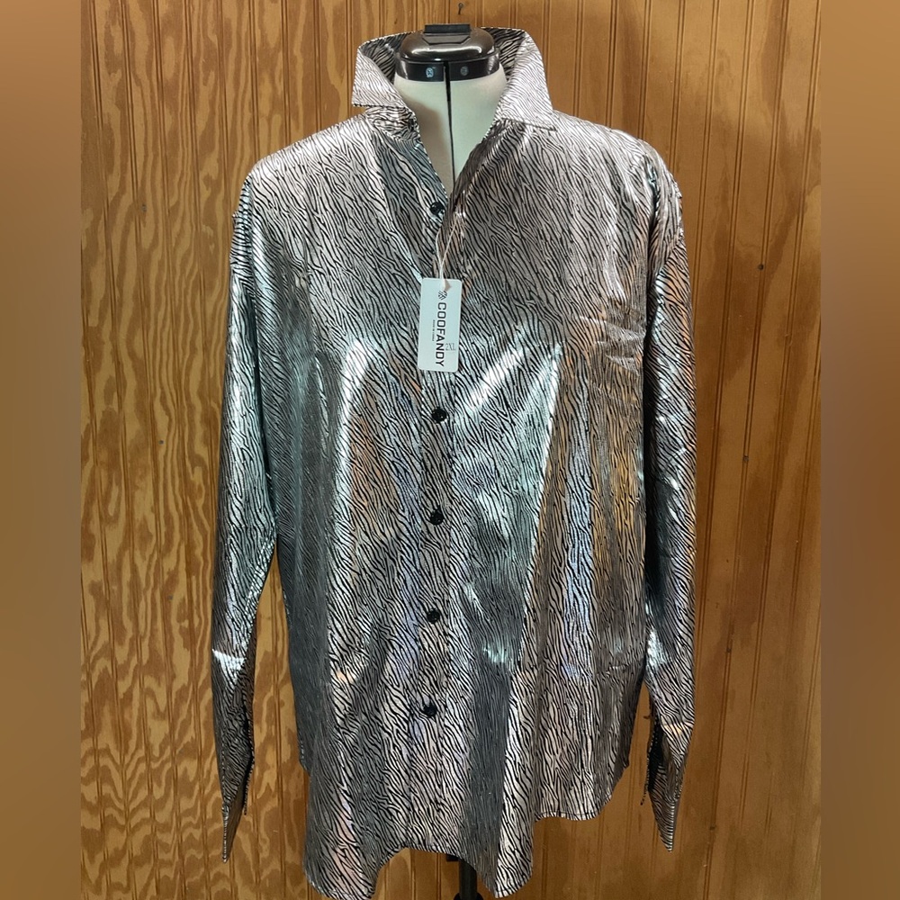 *SALE Zebra Print Button-down Shirt